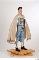  Photos Man in Historical Baroque Suit 2 Baroque a poses beige cloak medieval Clothing whole body 0016.jpg